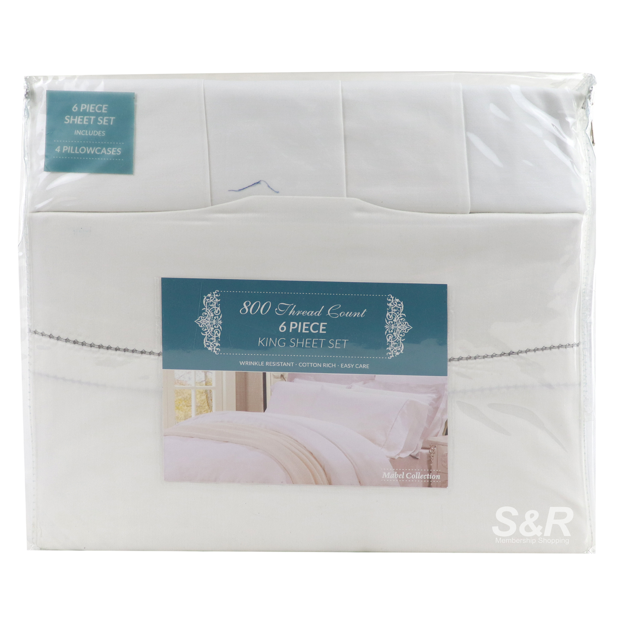 S&R 6-Piece King Sheet Standard Size 1 set S&R 6-Piece King Sheet Standard Size 1 set